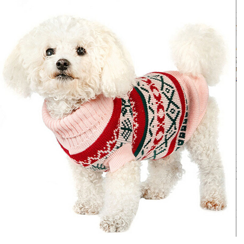 Leaf Pattern Pet Sweater