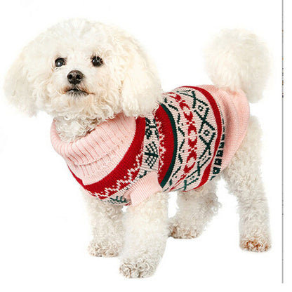 Leaf Pattern Pet Sweater