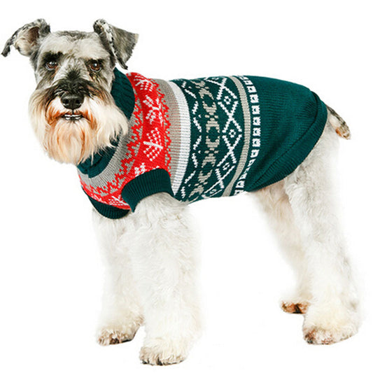 Leaf Pattern Pet Sweater