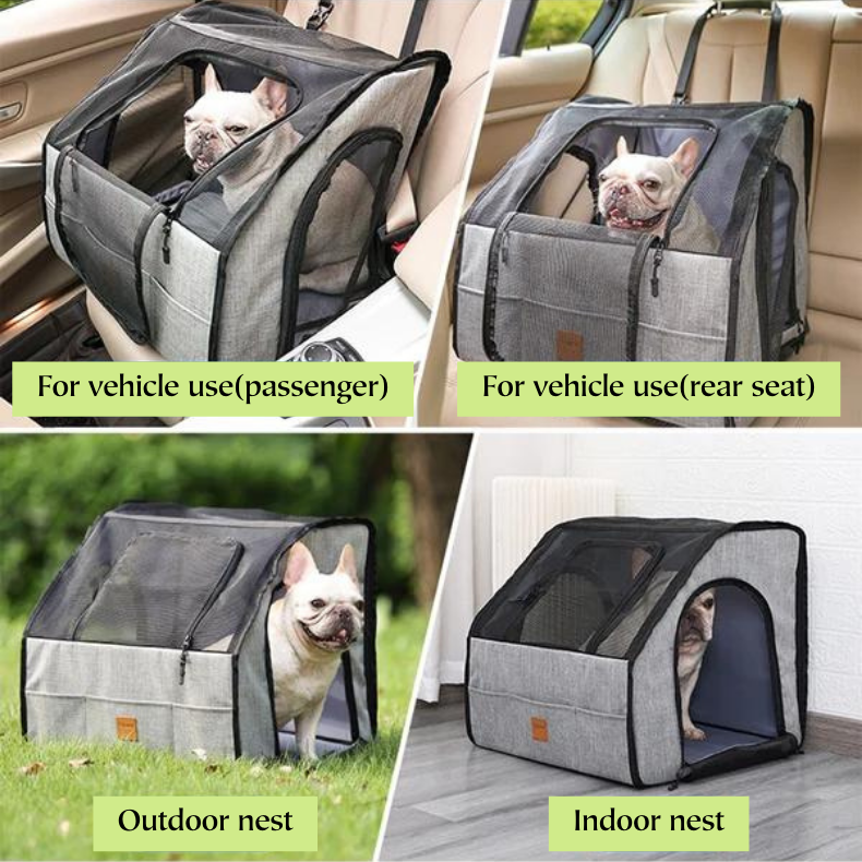 Foldable Car Pet Cage