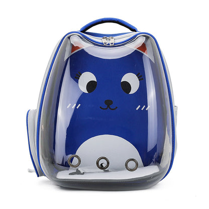 Transparent Cartoon Pet Backpack