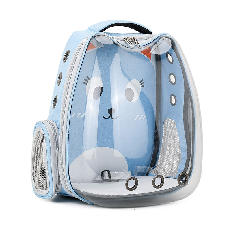 Transparent Cartoon Pet Backpack