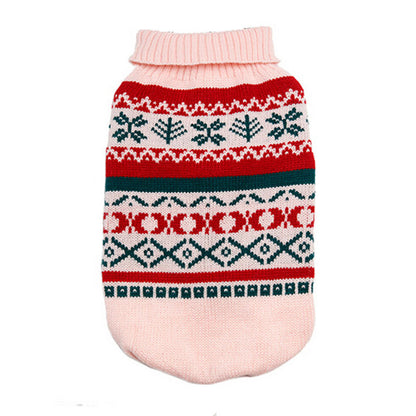 Leaf Pattern Pet Sweater