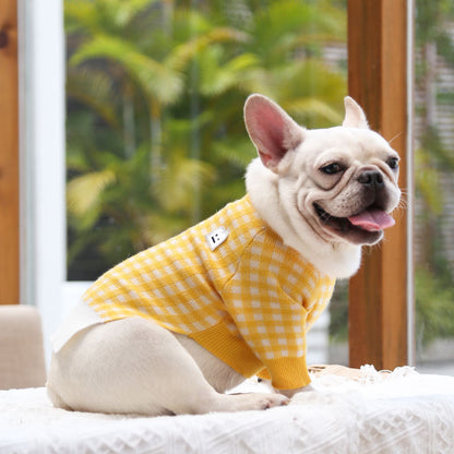 Checked Pet Sweater