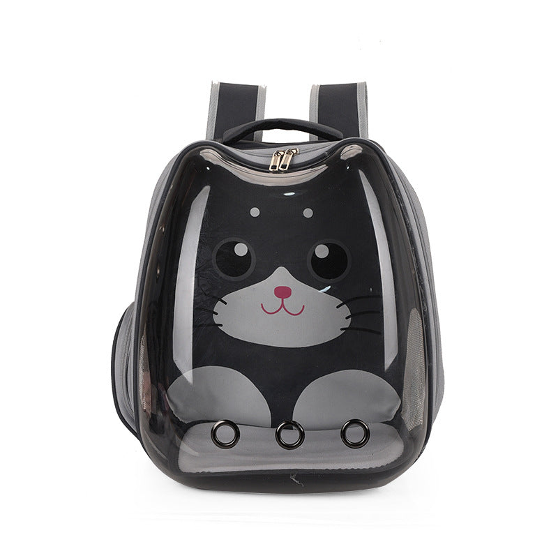 Transparent Cartoon Pet Backpack