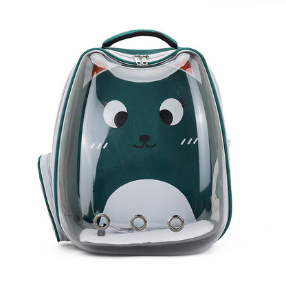 Transparent Cartoon Pet Backpack