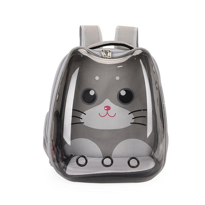 Transparent Cartoon Pet Backpack