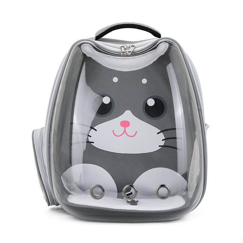 Transparent Cartoon Pet Backpack