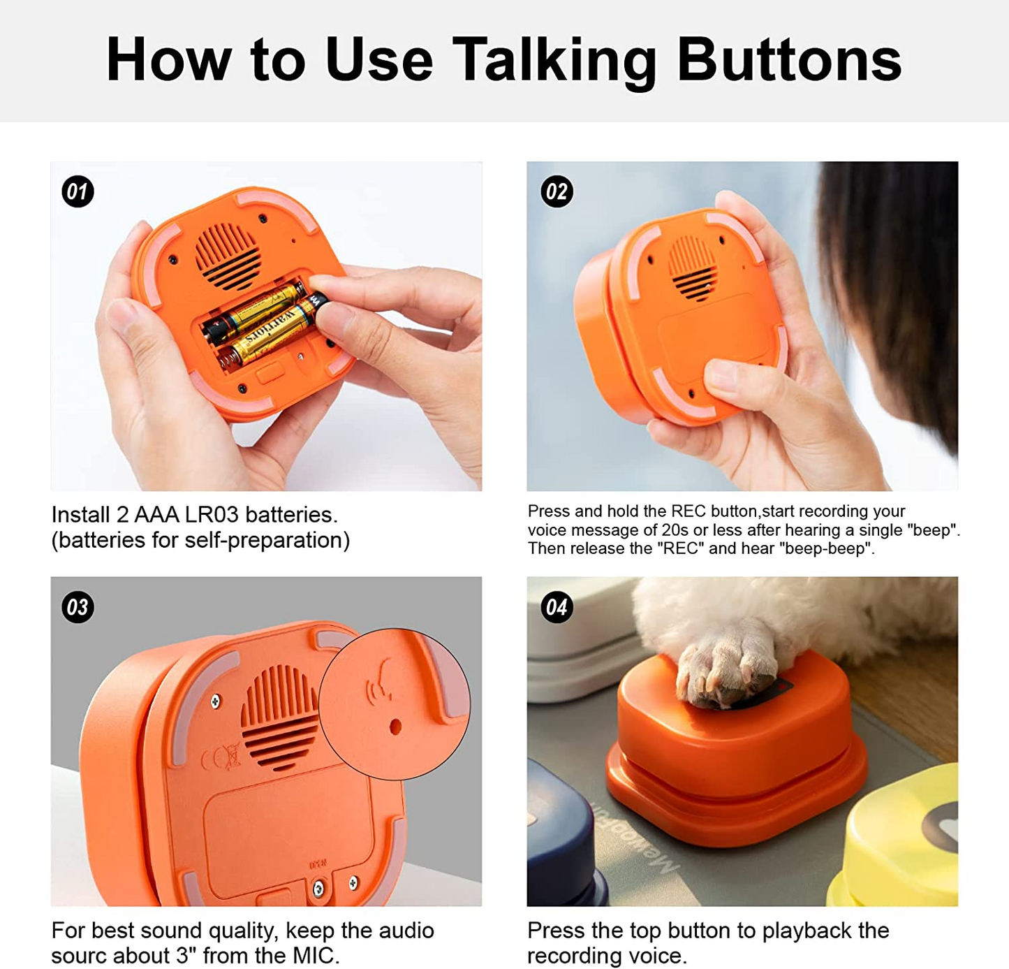 Pet Talking Buttons